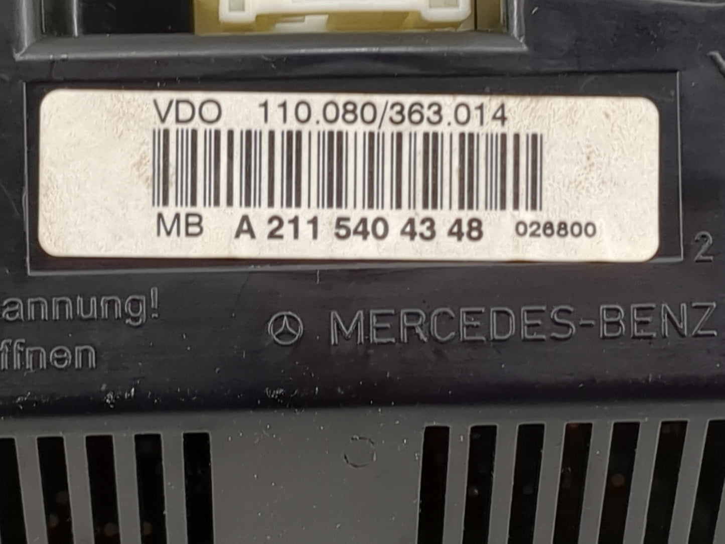 2008 Mercedes-Benz E-Class Instrument Cluster Speedometer Gauges P/N:110.080/363.014 A2115404348 Miles: Fits OEM Used Auto P