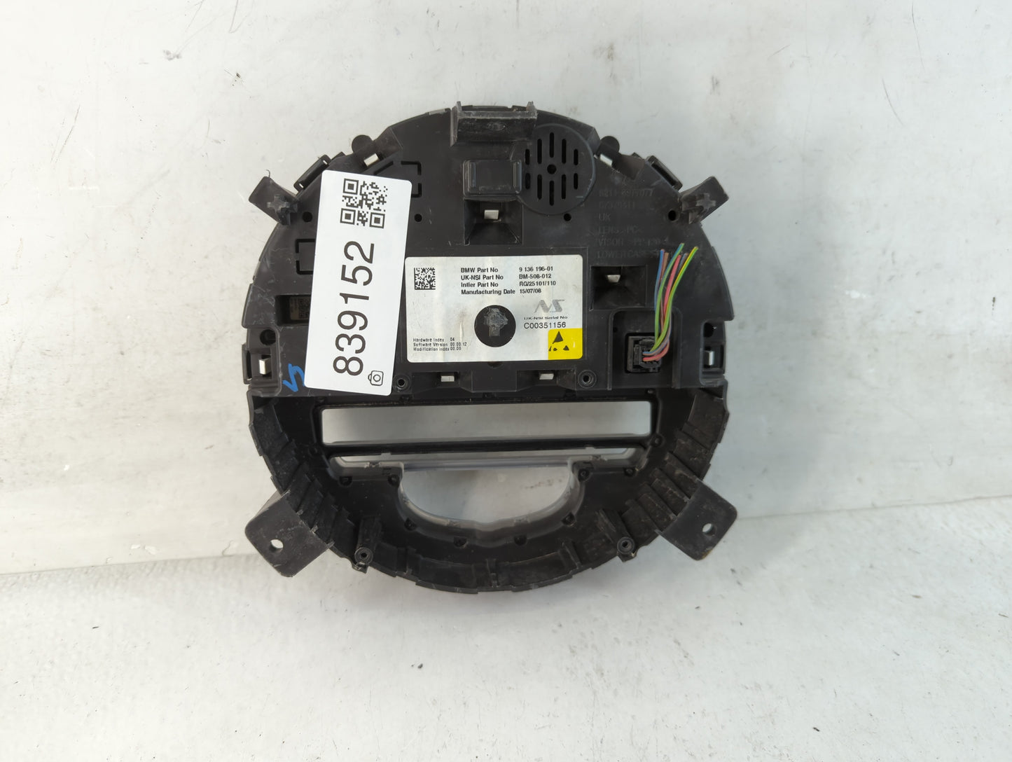 2008 Mini Cooper Clubman Instrument Cluster Speedometer Gauges P/N:9 136 196-01 Fits Fits 2009 2010 2011 2012 2013 2014 2015