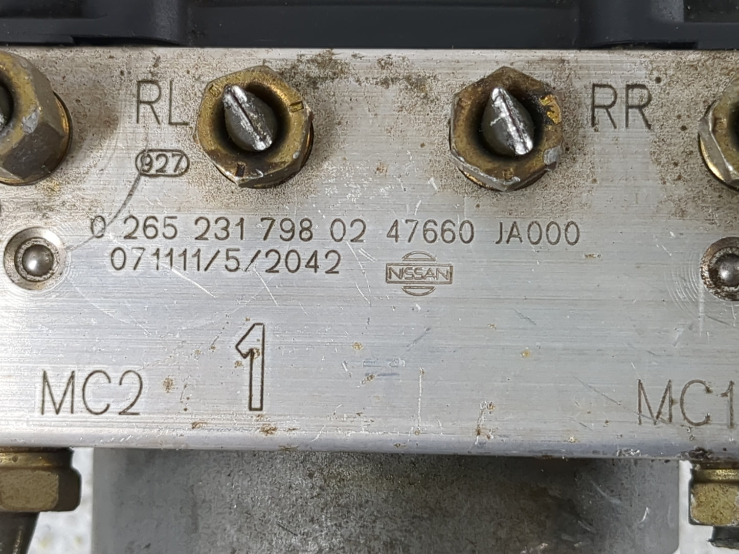 2007-2009 Nissan Altima ABS Pump Control Module Replacement P/N:47660 JA000 47660 JA100 Fits Fits 2007 2008 2009 OEM Used Au