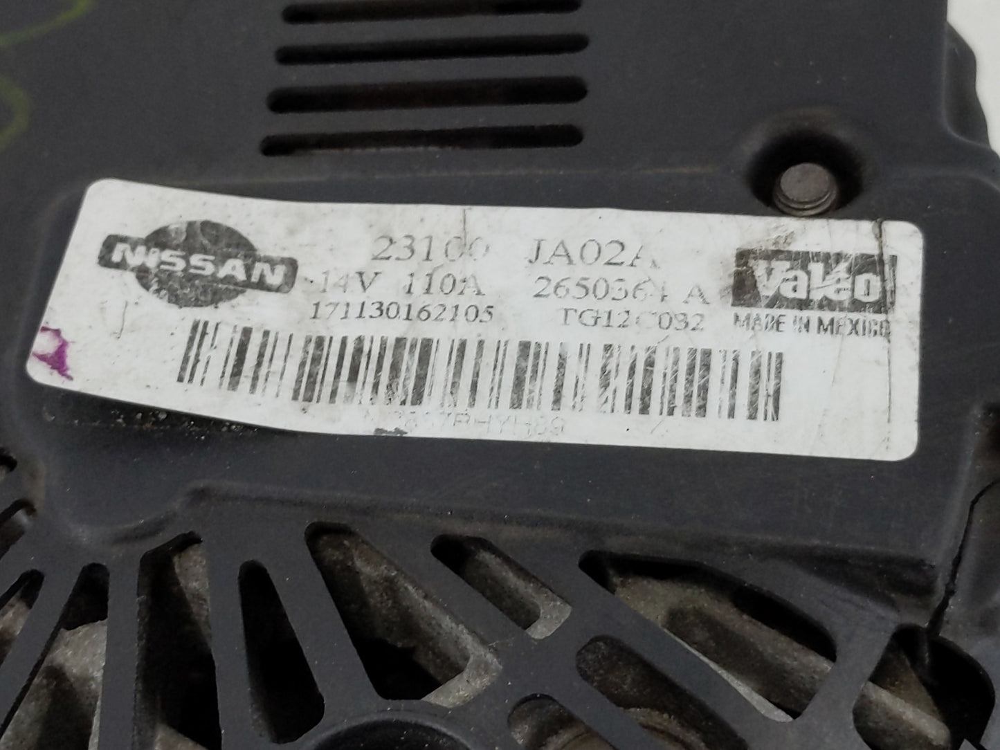 2007-2009 Nissan Altima Alternator Replacement Generator Charging Assembly Engine OEM P/N:23100 JA02A 23100 JA02C Fits OEM U