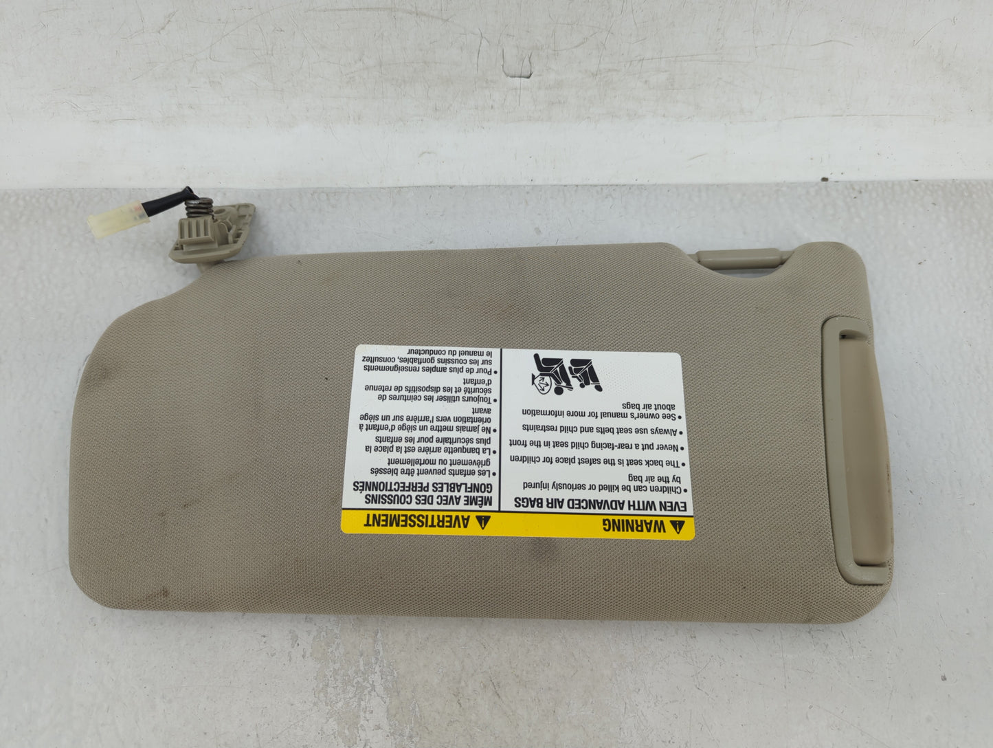 2007-2008 Nissan Altima Sun Visor Shade Replacement Driver Left Mirror Fits Fits 2007 2008 OEM Used Auto Parts - Oemusedauto