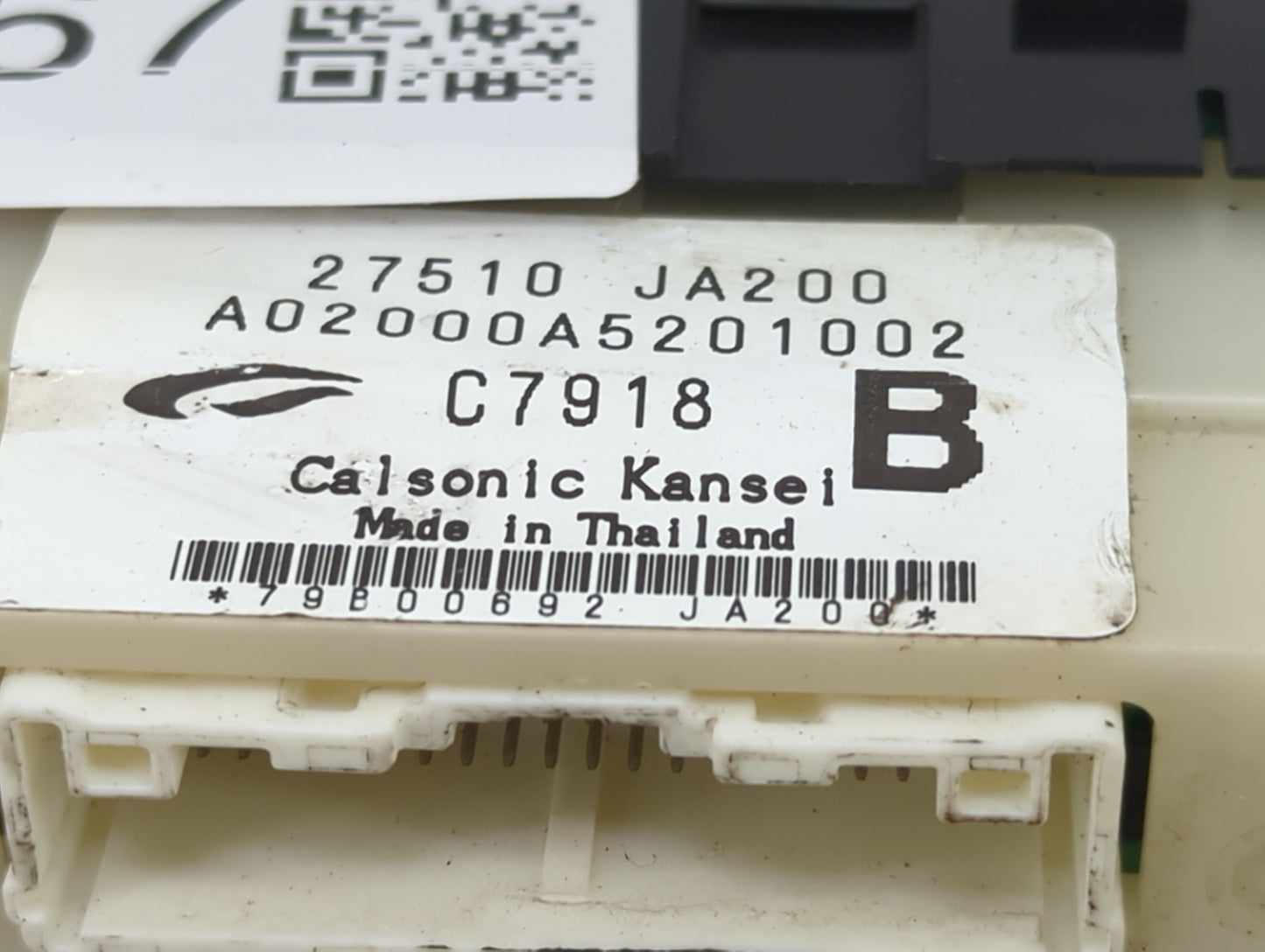 2007-2009 Nissan Altima Climate Control Module Temperature AC/Heater Replacement P/N:27510JA200 A02000A5201002 Fits OEM Used