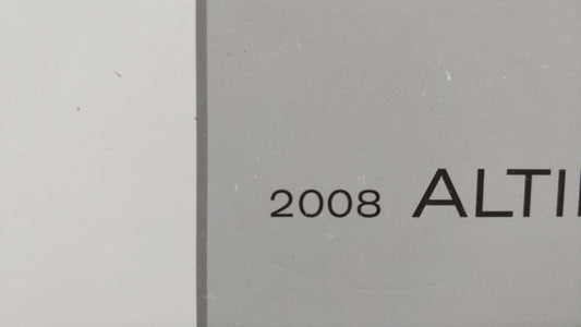2008 Nissan Altima Owners Manual Book Guide OEM Used Auto Parts