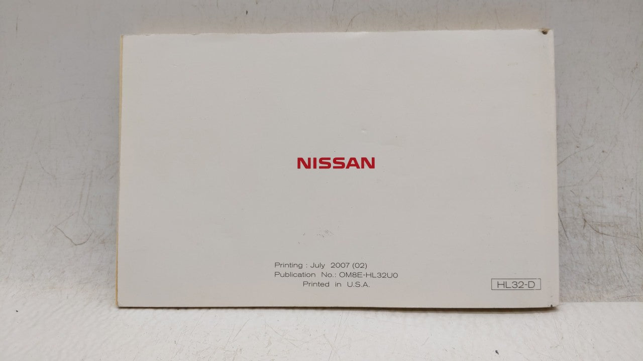 2008 Nissan Altima Owners Manual Book Guide OEM Used Auto Parts - Oemusedautoparts1.com