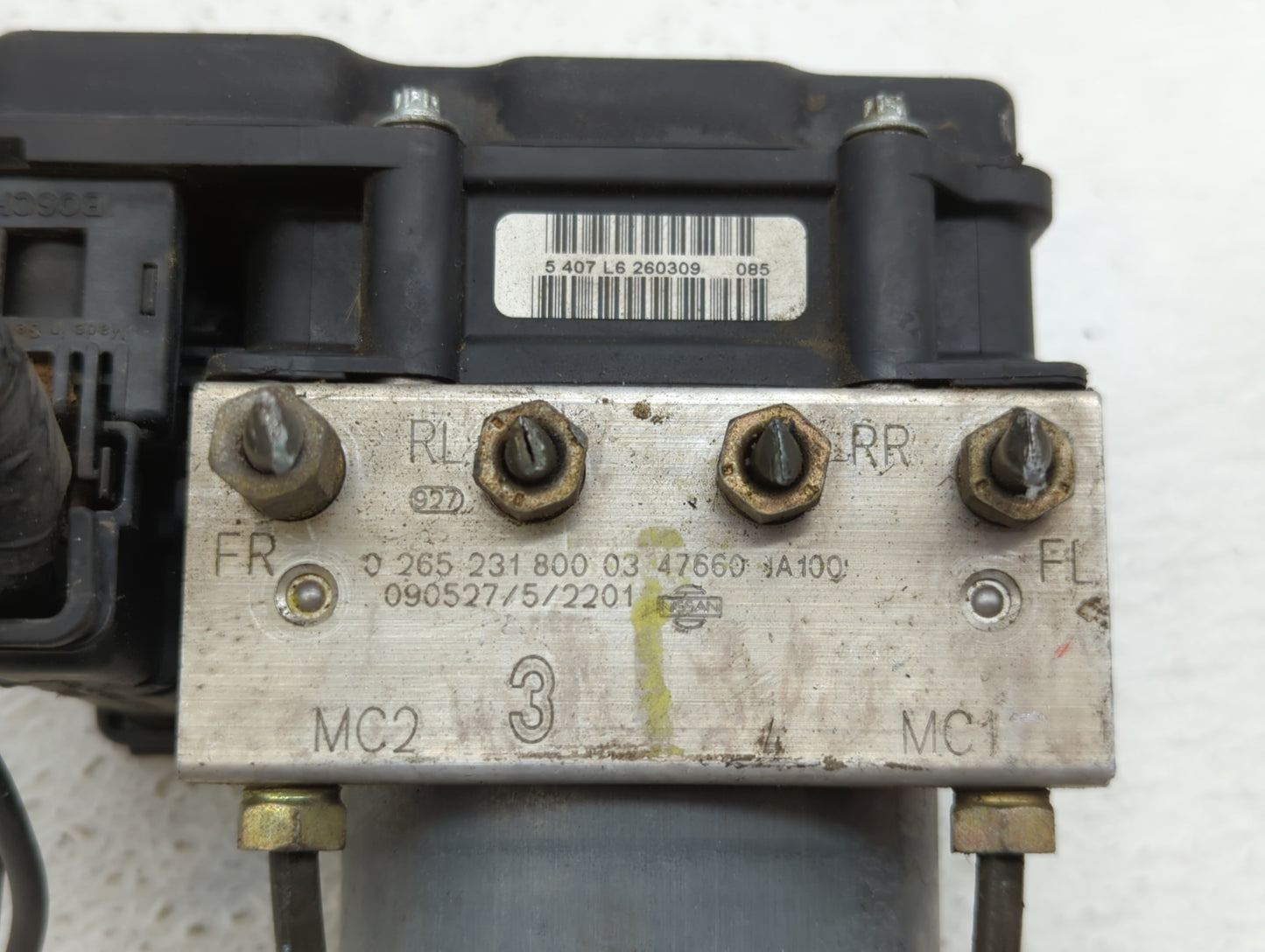 2007-2009 Nissan Altima ABS Pump Control Module Replacement P/N:47660 JA100 Fits Fits 2007 2008 2009 OEM Used Auto Parts - O