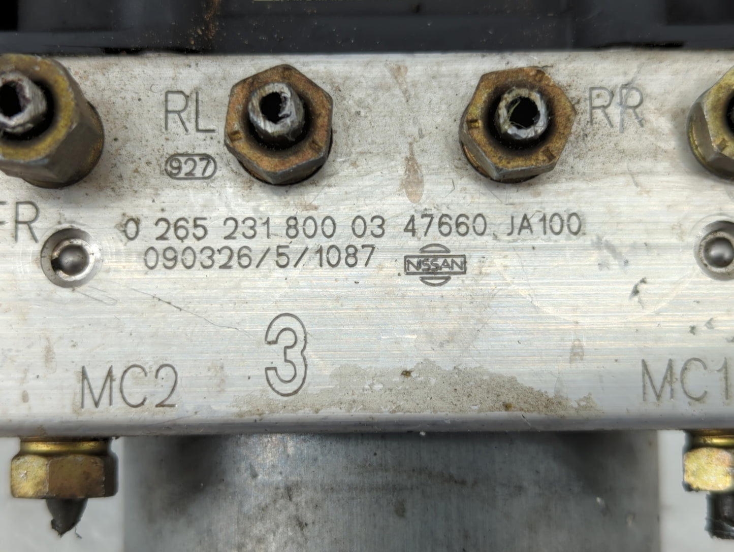 2007-2009 Nissan Altima ABS Pump Control Module Replacement P/N:47660 JA100 Fits Fits 2007 2008 2009 OEM Used Auto Parts - O