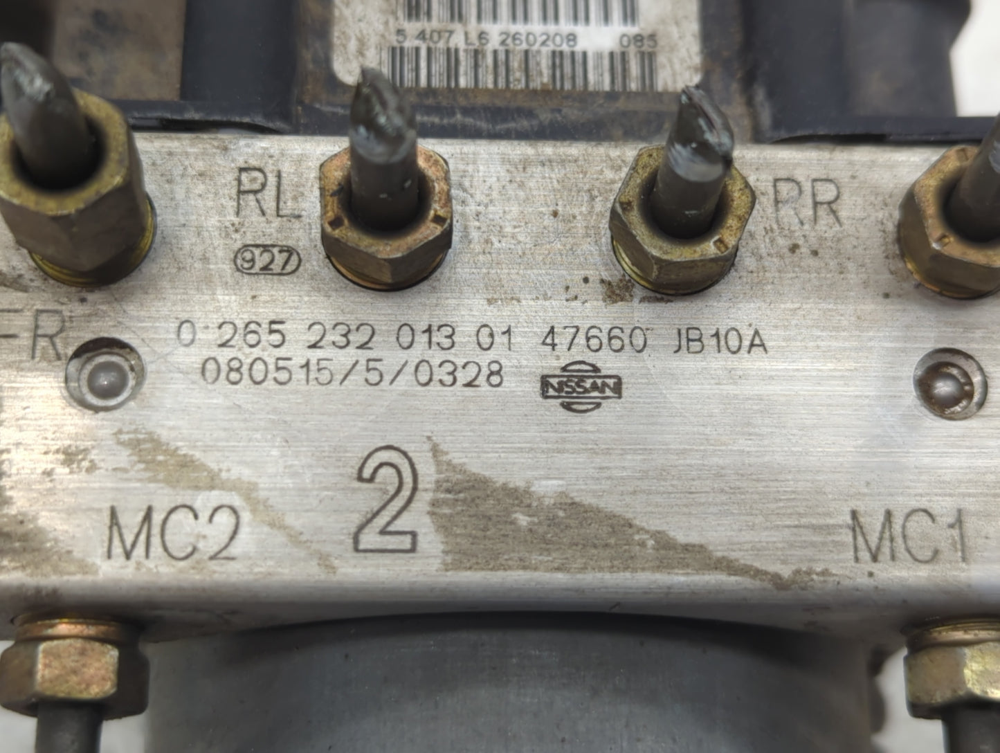 2008-2009 Nissan Altima ABS Pump Control Module Replacement P/N:47660 JB10A Fits Fits 2008 2009 OEM Used Auto Parts - Oemuse