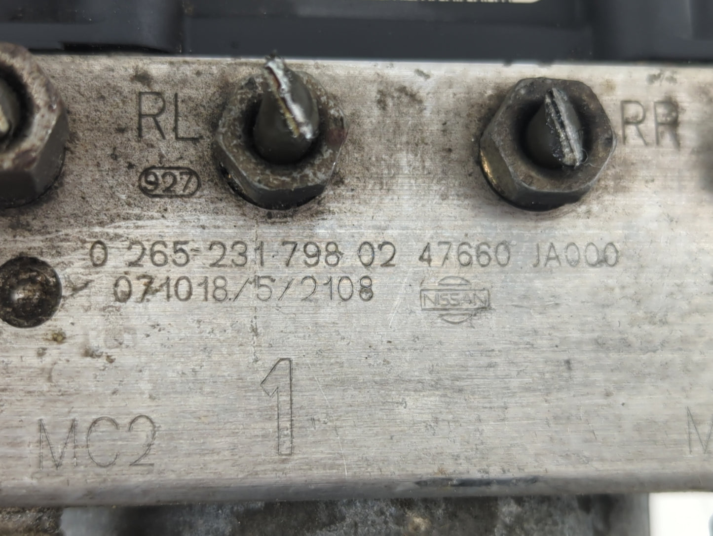 2007-2010 Nissan Altima ABS Pump Control Module Replacement P/N:47660 JA000 0 265 231 798 02 Fits Fits 2007 2008 2009 2010 O