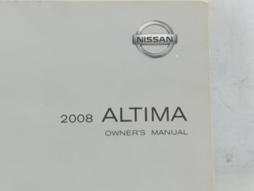 2008 Nissan Altima Owners Manual Book Guide P/N:OM8E-OL32U2 OEM Used Auto Parts