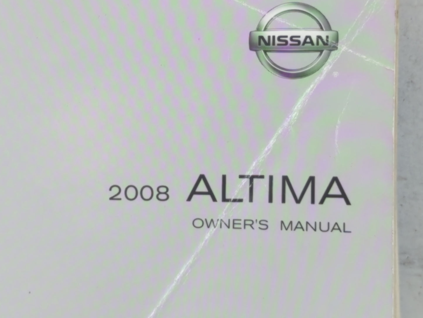 2008 Nissan Altima Owners Manual Book Guide P/N:OM8E-0L32U1 OEM Used Auto Parts - Oemusedautoparts1.com