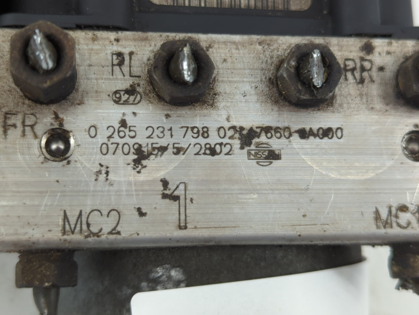 2007-2009 Nissan Altima ABS Pump Control Module Replacement P/N:0 265 231 798 Fits Fits 2007 2008 2009 OEM Used Auto Parts -