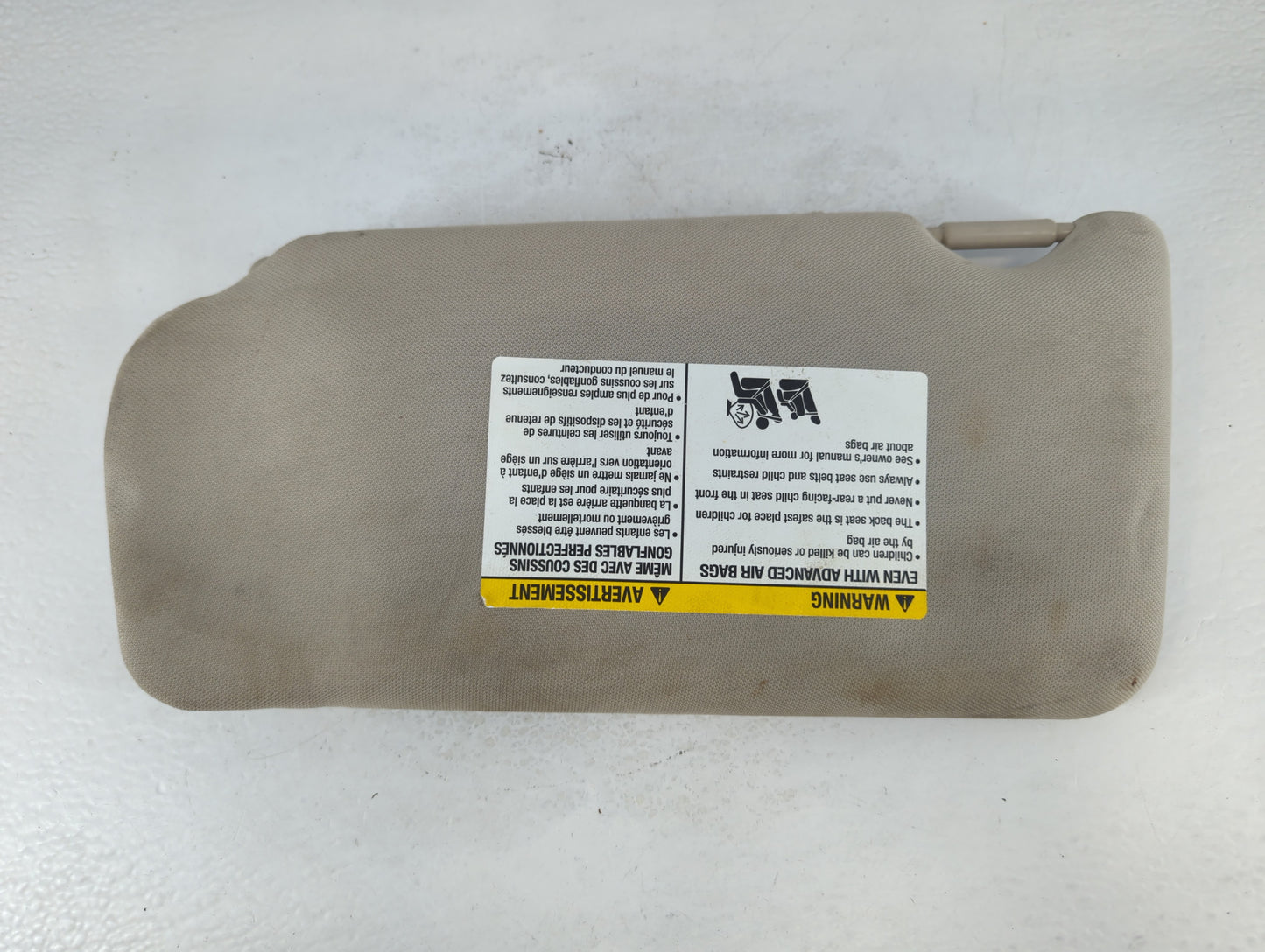 2008-2009 Nissan Altima Sun Visor Shade Replacement Passenger Right Mirror Fits Fits 2008 2009 OEM Used Auto Parts - Oemused