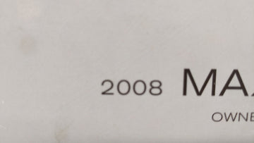 2008 Nissan Maxima Owners Manual Book Guide OEM Used Auto Parts