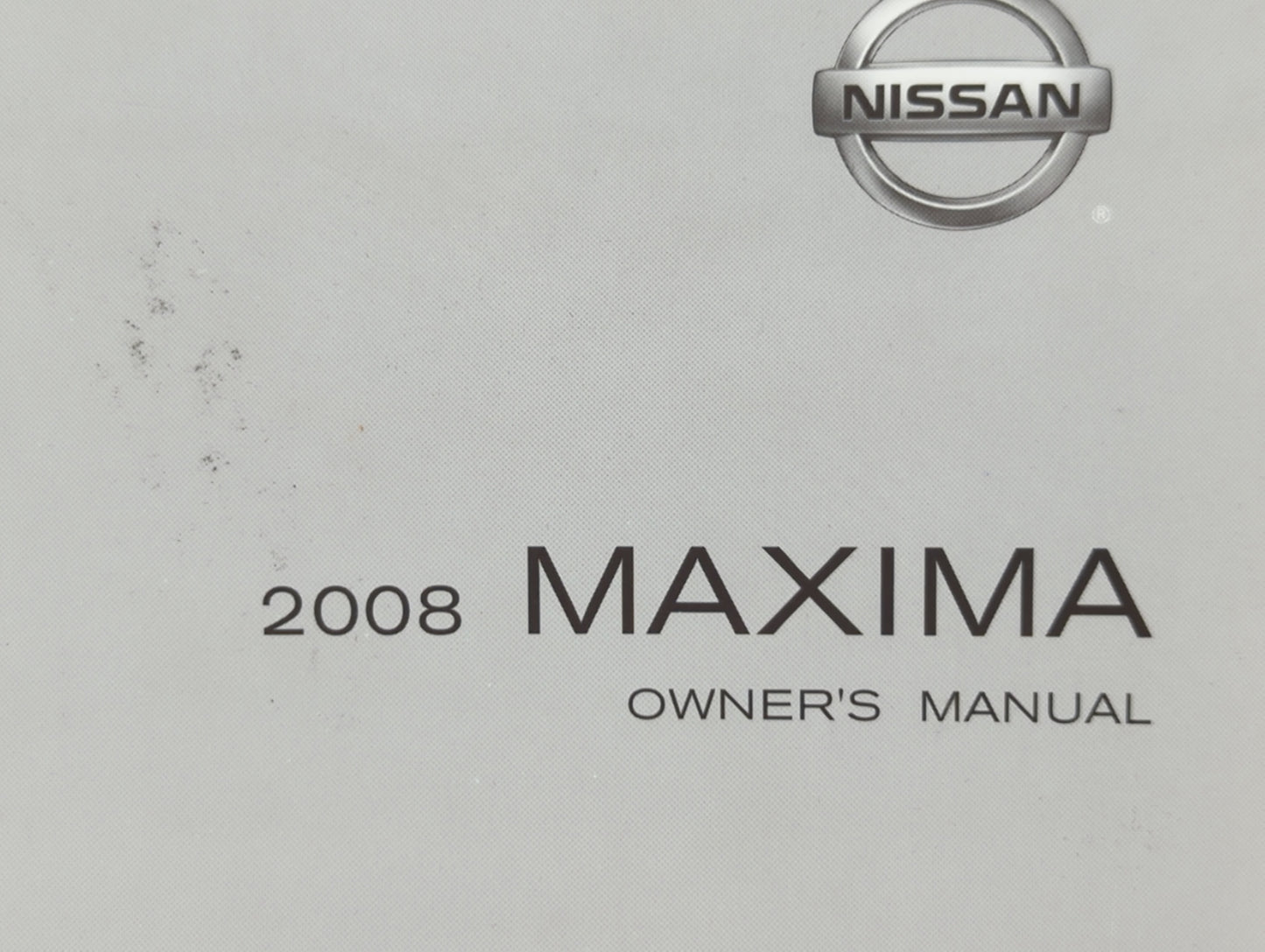 2008 Nissan Maxima Owners Manual Book Guide OEM Used Auto Parts - Oemusedautoparts1.com