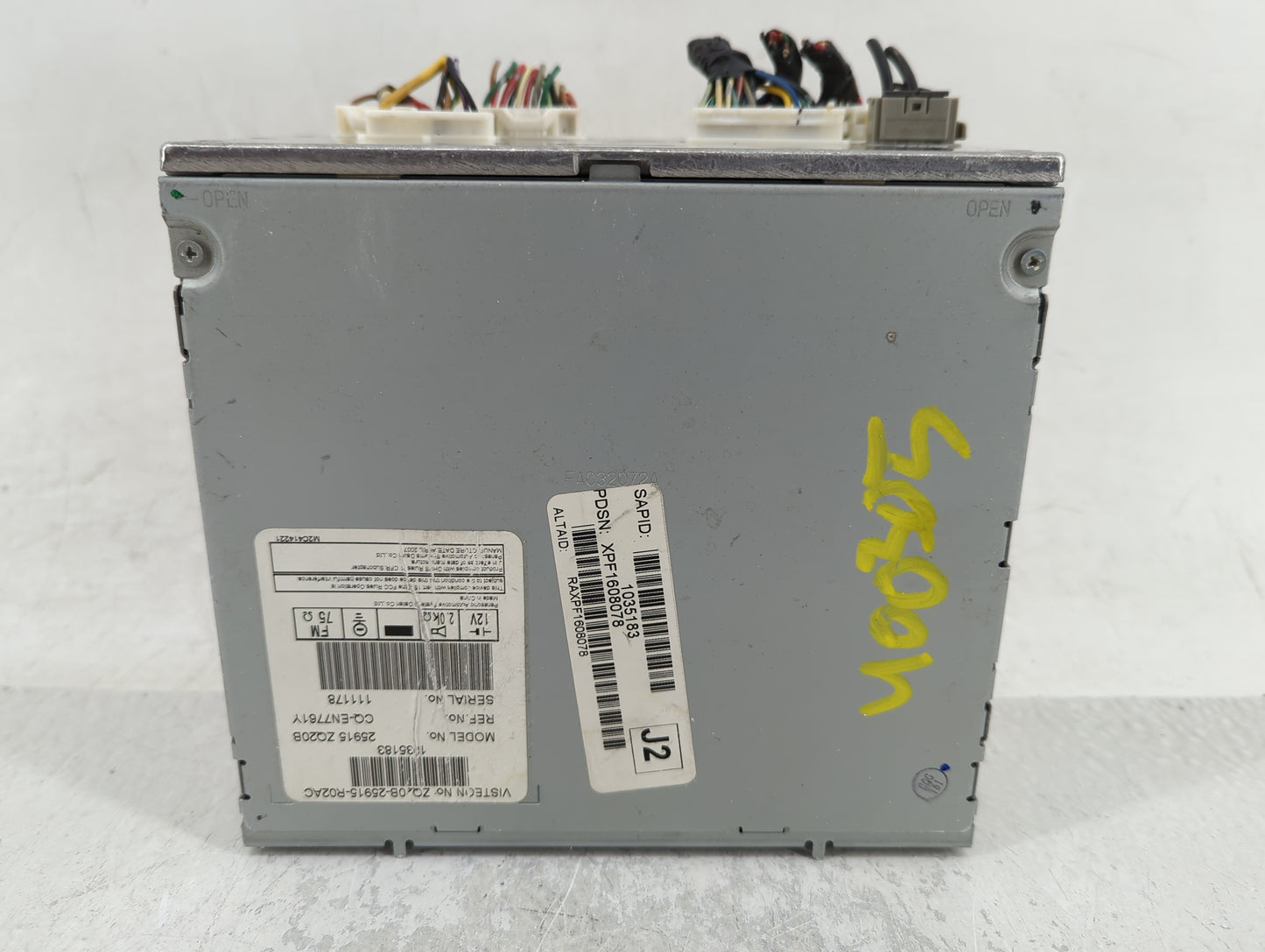 2008-2012 Nissan Pathfinder Radio AM FM Cd Player Receiver Replacement P/N:25915 ZQ20B Fits Fits 2008 2009 2010 2011 2012 OE