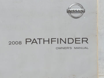 2008 Nissan Pathfinder Owners Manual Book Guide OEM Used Auto Parts