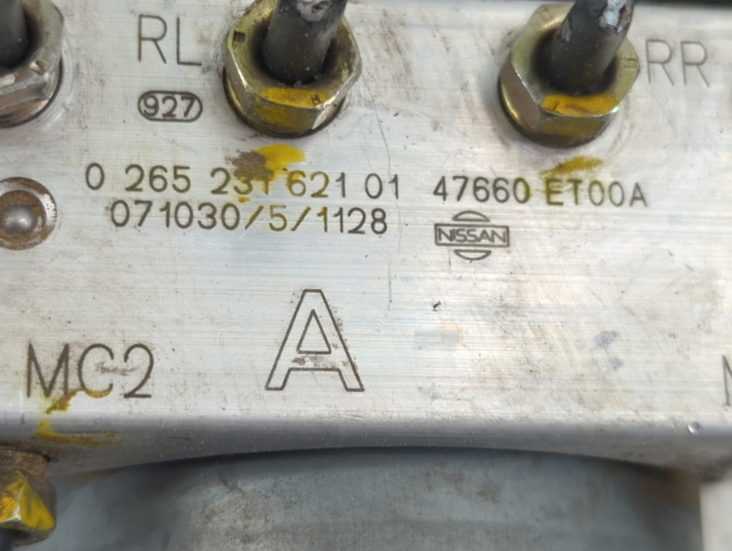 2007-2010 Nissan Sentra ABS Pump Control Module Replacement P/N:47660 ET00A Fits Fits 2007 2008 2009 2010 OEM Used Auto Part