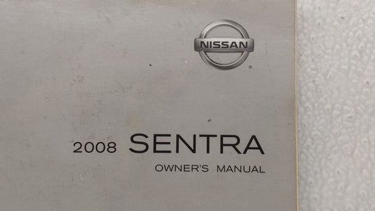 2008 Nissan Sentra Owners Manual Book Guide OEM Used Auto Parts