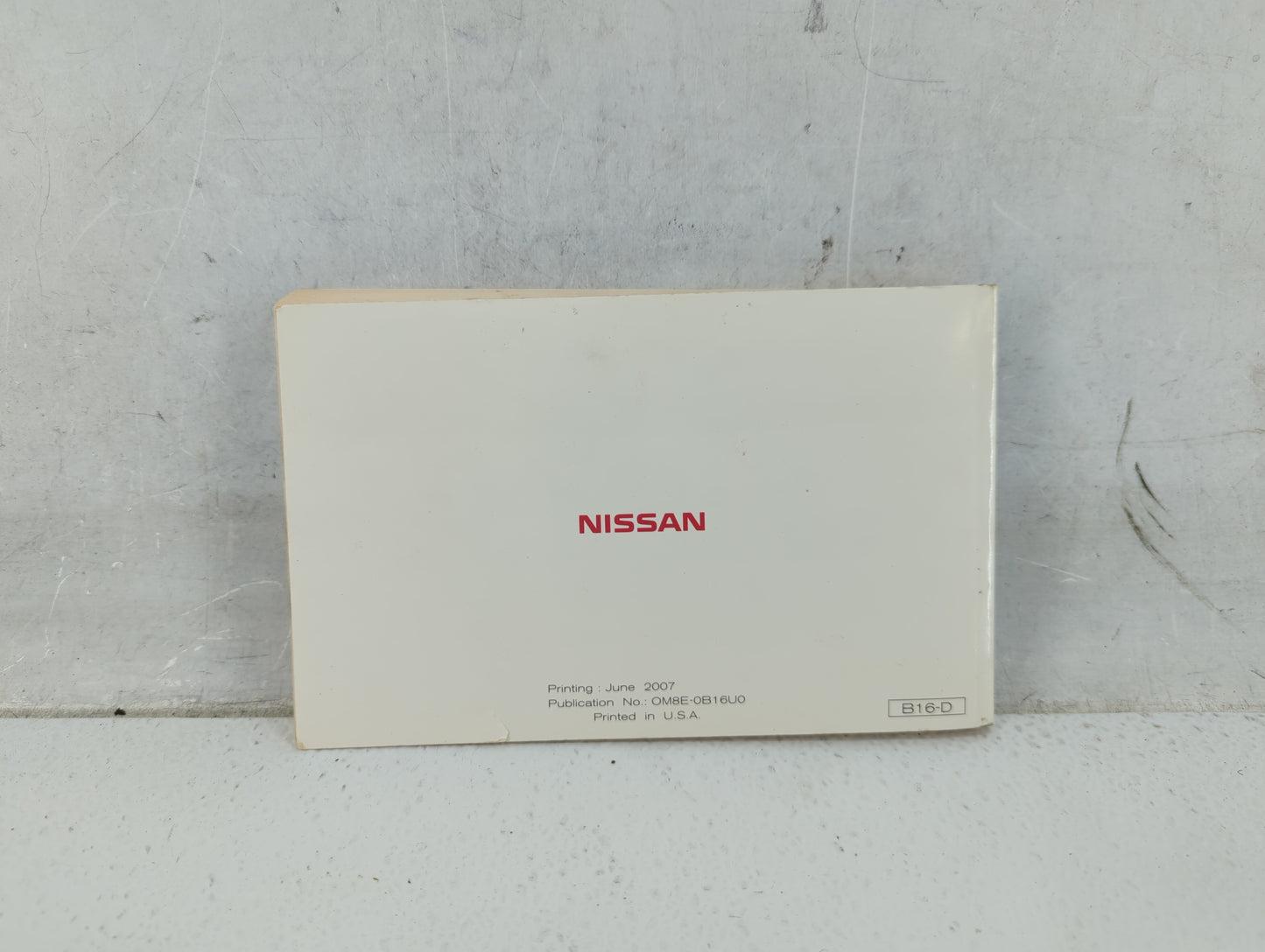 2008 Nissan Sentra Owners Manual Book Guide P/N:OM8E-0B16U0 OEM Used Auto Parts - Oemusedautoparts1.com
