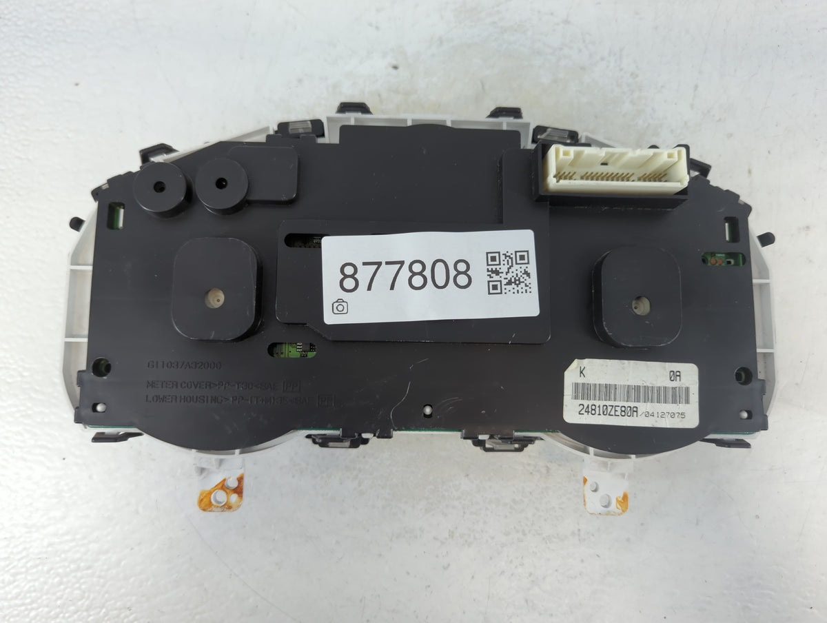 2008 Nissan Sentra Instrument Cluster Speedometer Gauges P/N:24810ZE80A Miles:1K Fits OEM Used Auto Parts - Oemusedautoparts