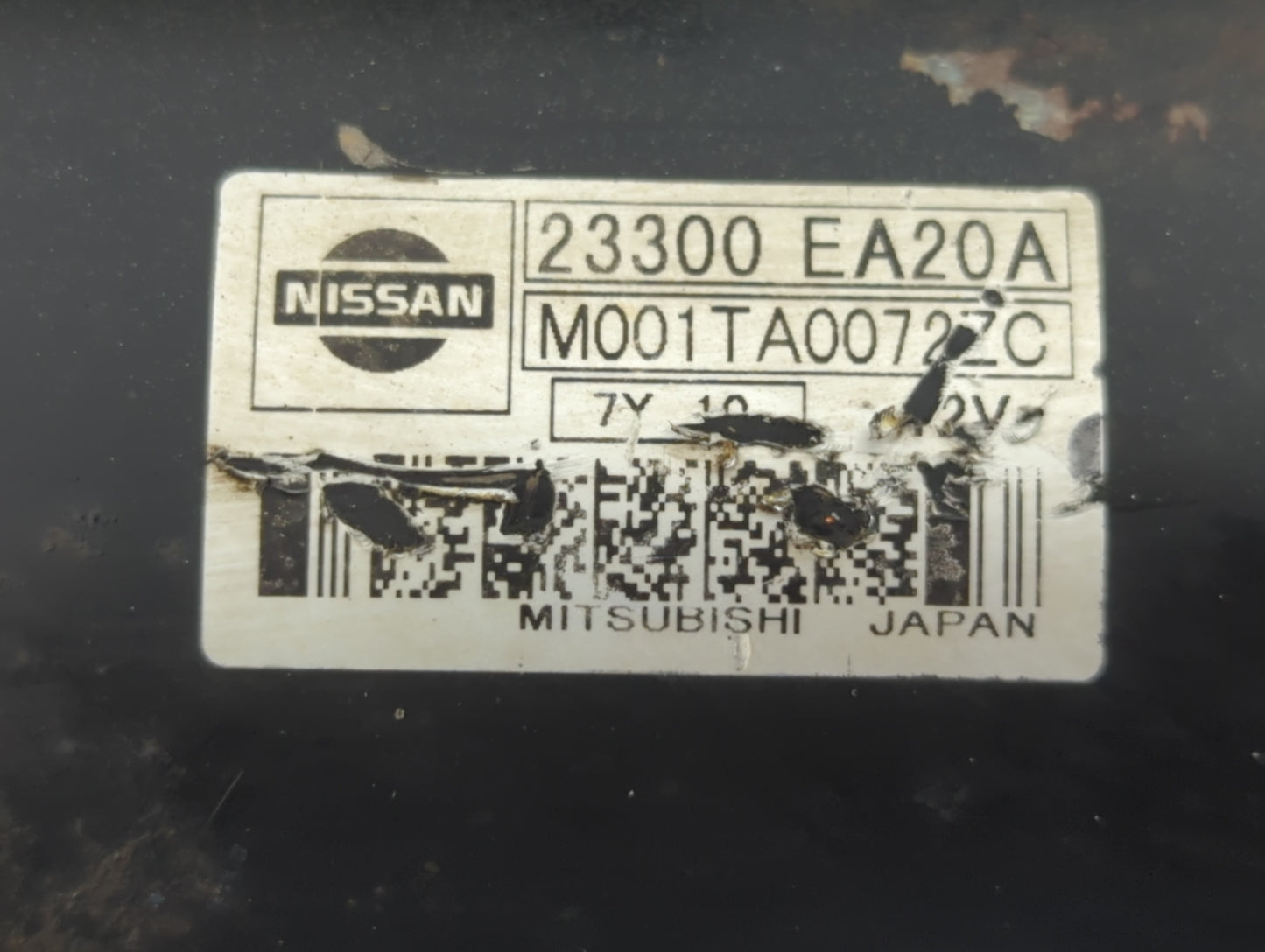2005-2015 Nissan Xterra Car Starter Motor Solenoid OEM P/N:M001TA0072ZC 23300 EA20A Fits OEM Used Auto Parts - Oemusedautopa
