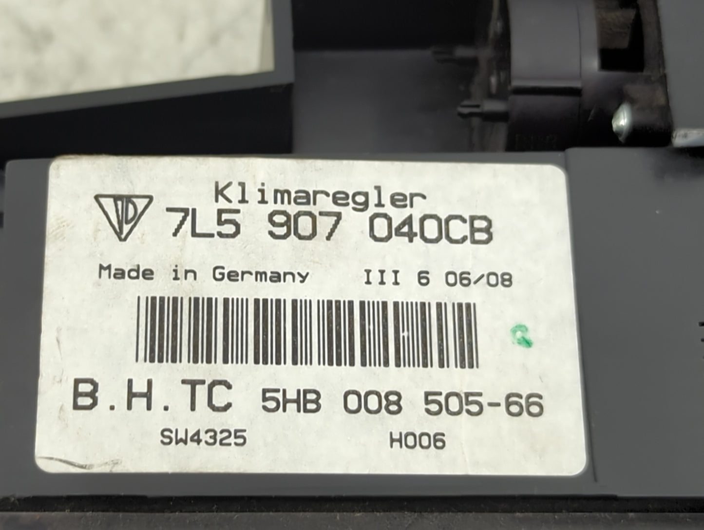 2008 Porsche Cayenne Climate Control Module Temperature AC/Heater Replacement P/N:7L5907040CB 5HB00850566 Fits OEM Used Auto