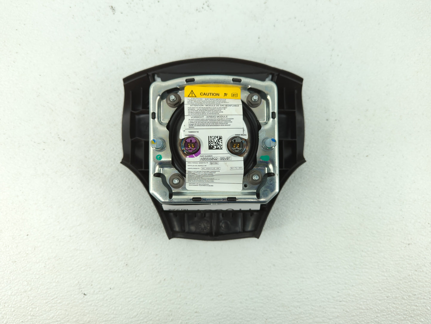 2007-2009 Saturn Aura Air Bag Driver Left Steering Wheel Mounted P/N:AB6680Q2I99V0T 16869416 Fits Fits 2007 2008 2009 OEM Us