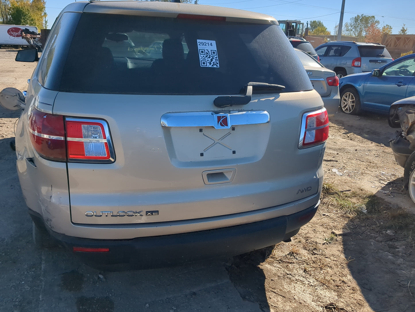 2008 Saturn Outlook Trunk/decklid/hatch/tailgate Oem - Oemusedautoparts1.com