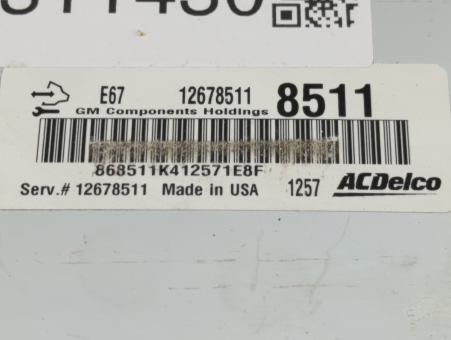 2008 Saturn Outlook PCM Engine Control Computer ECU ECM PCU OEM P/N:12678511 Fits Fits 2005 2006 2007 2009 2010 OEM Used Aut
