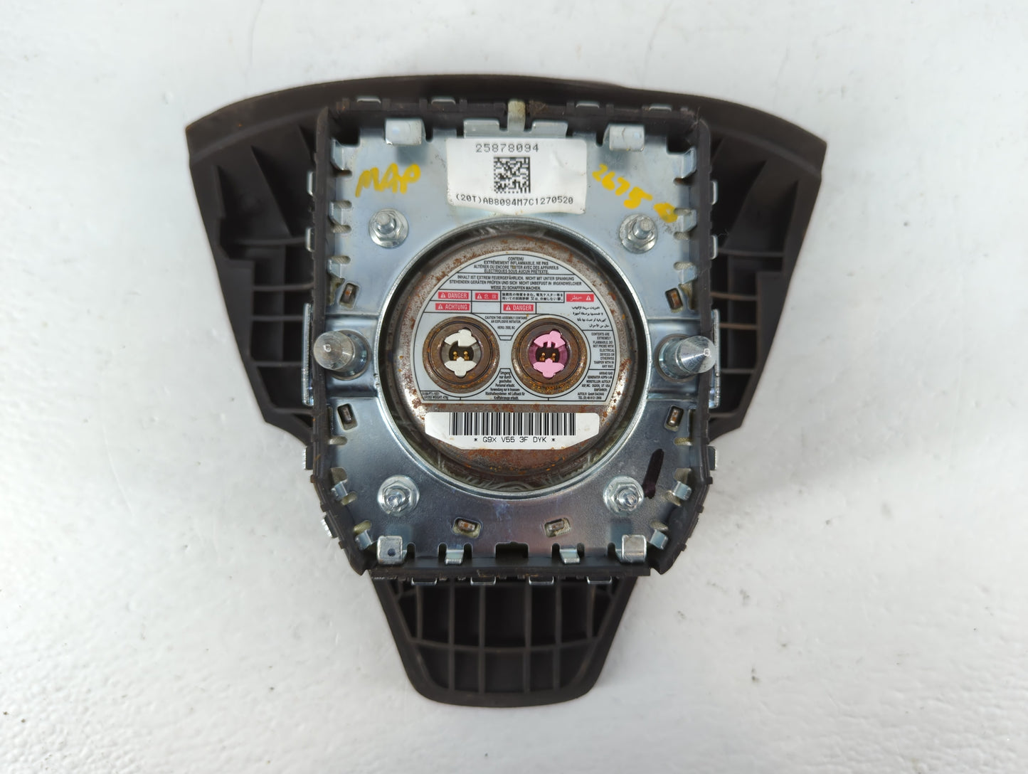 2008-2010 Saturn Vue Air Bag Driver Left Steering Wheel Mounted P/N:25878094 Fits Fits 2008 2010 OEM Used Auto Parts - Oemus