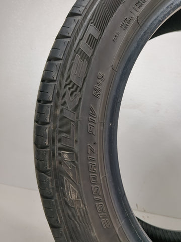 Used Tire 215/50R17 FALKEN PRO G5 A/S 91V - Tread Depth 8/32