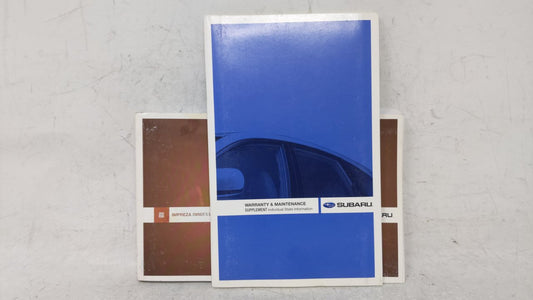 2008 Subaru Impreza Owners Manual Book Guide OEM Used Auto Parts