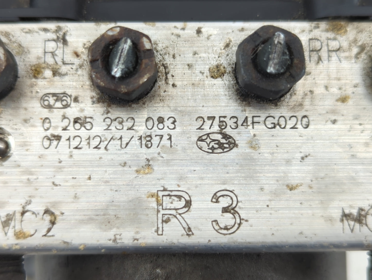 2008-2009 Subaru Impreza ABS Pump Control Module Replacement P/N:27534FG020 Fits Fits 2008 2009 OEM Used Auto Parts - Oemuse