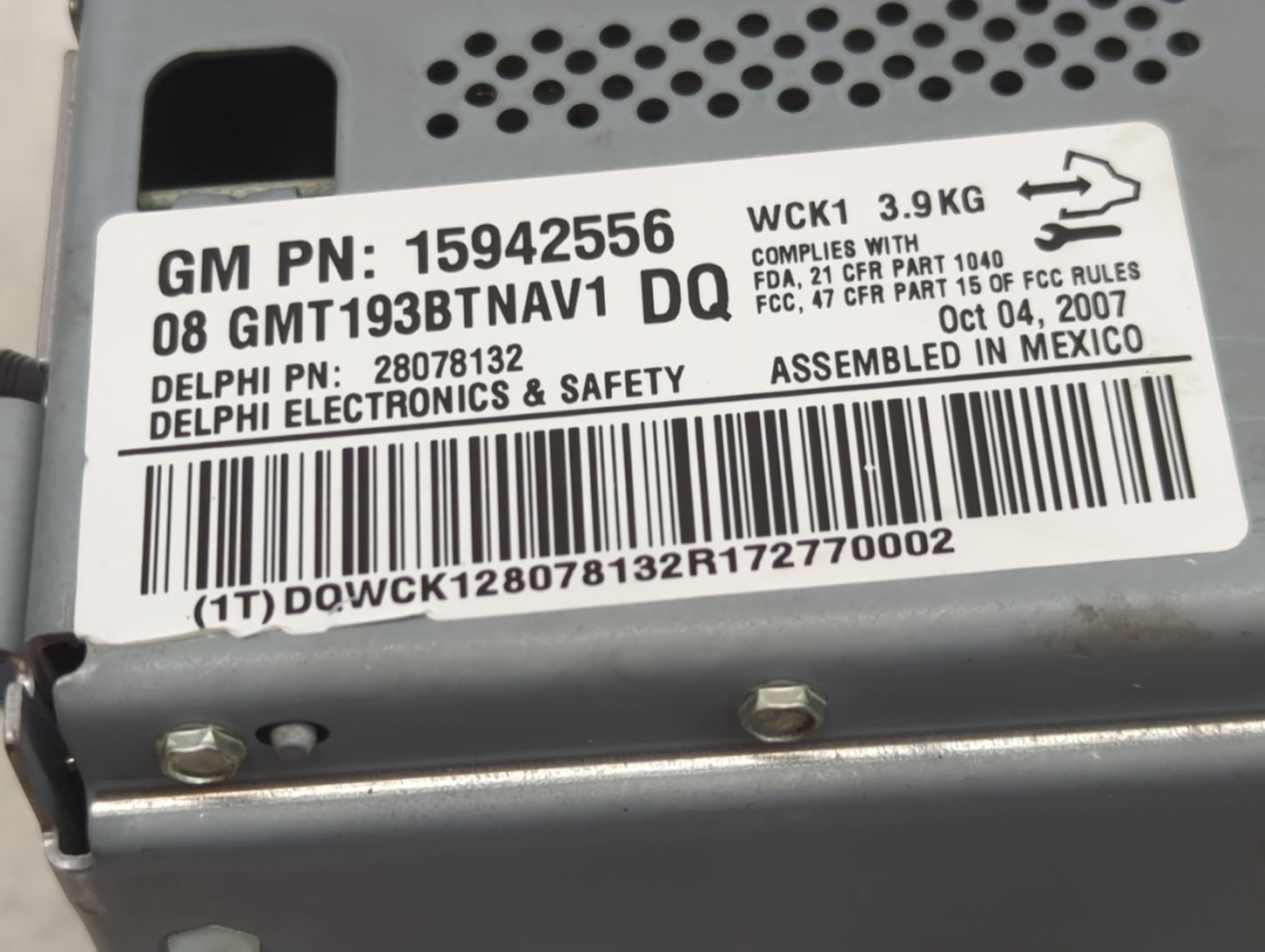 2008 Suzuki Vitara Radio AM FM Cd Player Receiver Replacement P/N:15942556 Fits Fits 2007 2009 OEM Used Auto Parts - Oemused