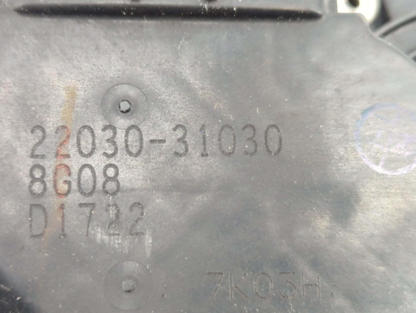 2008-2016 Toyota Highlander Throttle Body P/N:22030-31030 Fits OEM Used Auto Parts - Oemusedautoparts1.com