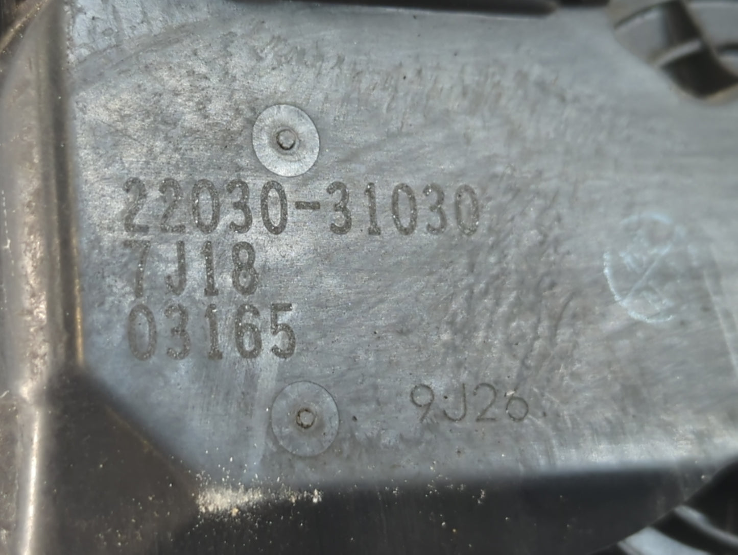 2008-2016 Toyota Highlander Throttle Body P/N:22030-31030 Fits OEM Used Auto Parts - Oemusedautoparts1.com