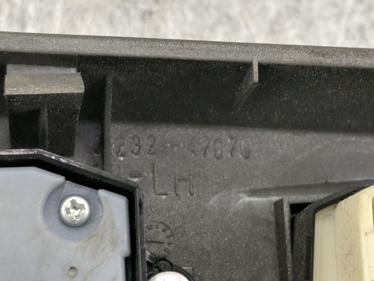 2004-2009 Toyota Prius Master Power Window Switch Replacement Driver Side Left P/N:74232-47070 Fits OEM Used Auto Parts - Oe