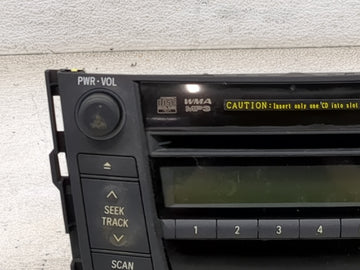 2007-2008 Toyota Rav4 Radio AM FM Cd Player Receiver Replacement P/N:86120-42182 122000-76920101 Fits Fits 2007 2008 OEM Used Auto Parts