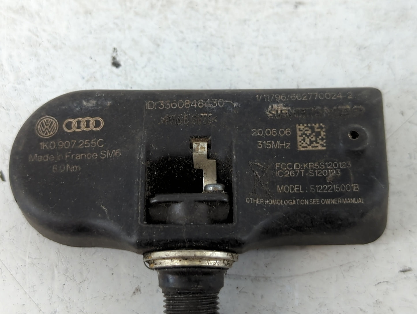 2008 Volkswagen Jetta Tire Pressure Monitoring System Sensor Tpms - Oemusedautoparts1.com
