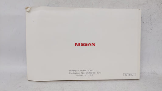 2008 Nissan Sentra Owners Manual Book Guide OEM Used Auto Parts