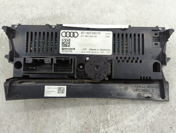 2009-2012 Audi A4 Climate Control Module Temperature AC/Heater Replacement P/N:8T1 820 043 AC Fits OEM Used Auto Parts