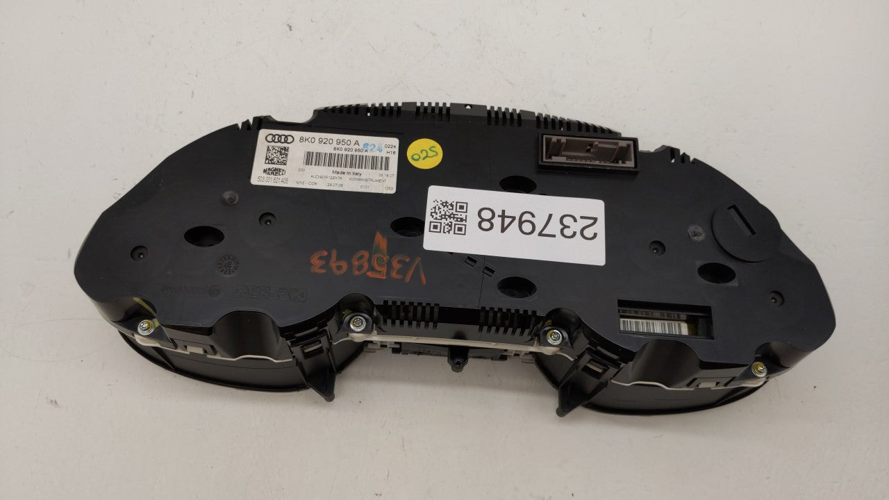 2009 Audi A4 Quattro Instrument Cluster Speedometer Gauges P/N:8K0 920 950 A 8K0920950A Fits OEM Used Auto Parts - Oemusedau