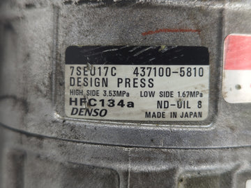 2008-2012 Audi S5 Air Conditioning A/c Ac Compressor Oem