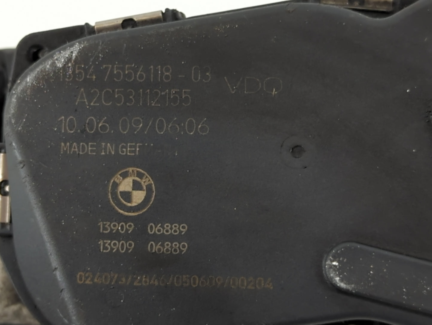 2008-2013 Bmw 128i Throttle Body P/N:1354 7556118 03 Fits Fits 2007 2008 2009 2010 2011 2012 2013 OEM Used Auto Parts - Oemu