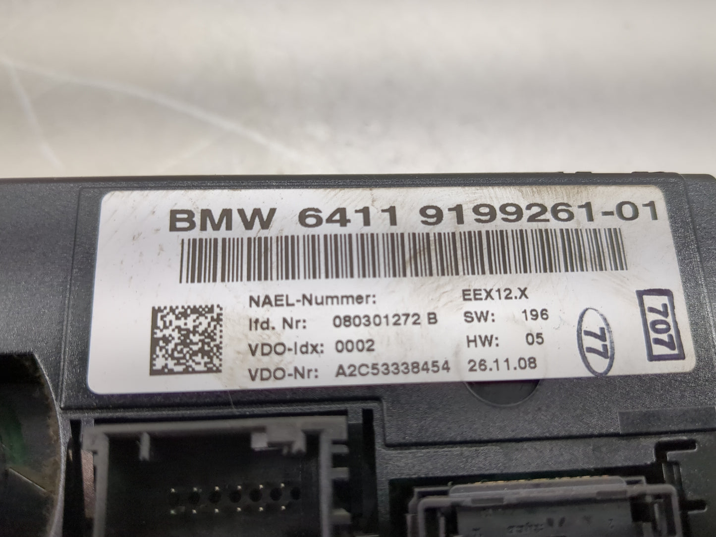 2007-2010 Bmw 328i Climate Control Module Temperature AC/Heater Replacement P/N:9199261-01 Fits Fits 2007 2008 2009 2010 OEM