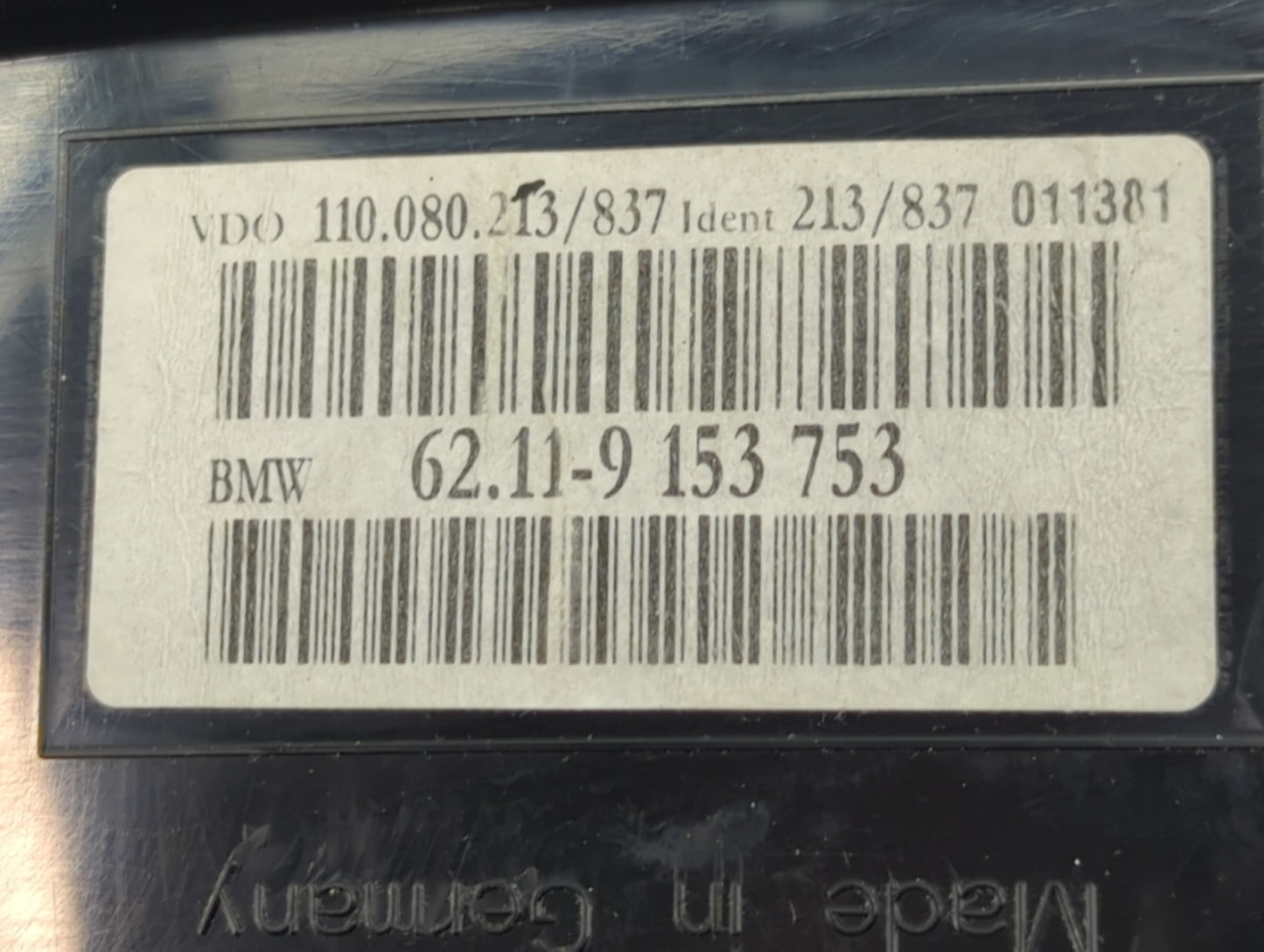2008-2010 Bmw 528 Instrument Cluster Speedometer Gauges P/N:62.10-9 194 887 110.080.398/043 Miles: Fits Fits 2008 2009 2010