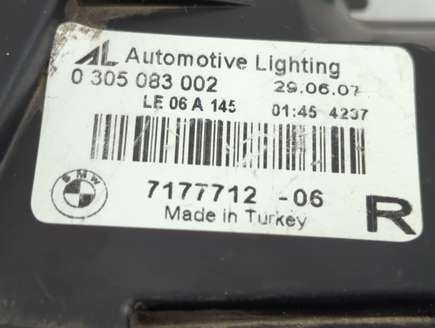 2008-2010 Bmw 528i Passenger Right Oem Front Light Lamp - Oemusedautoparts1.com