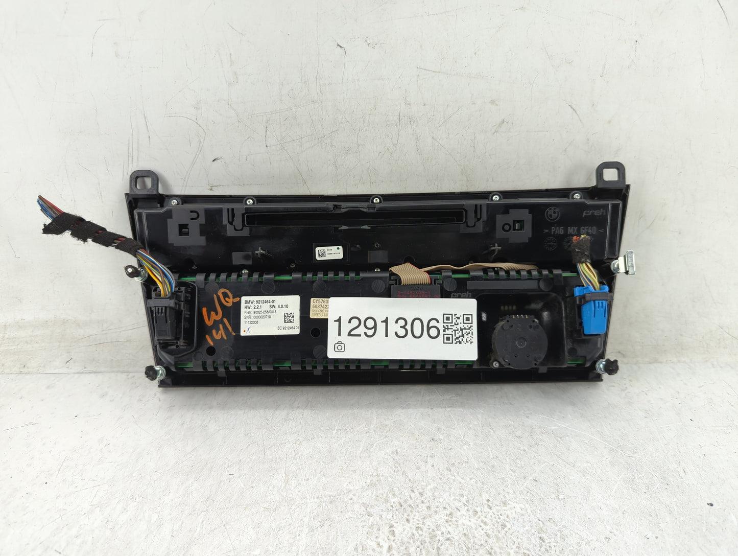 2009-2010 Bmw 750i Radio AM FM Cd Player Receiver Replacement P/N:9212464-01 Fits Fits 2009 2010 OEM Used Auto Parts - Oemus
