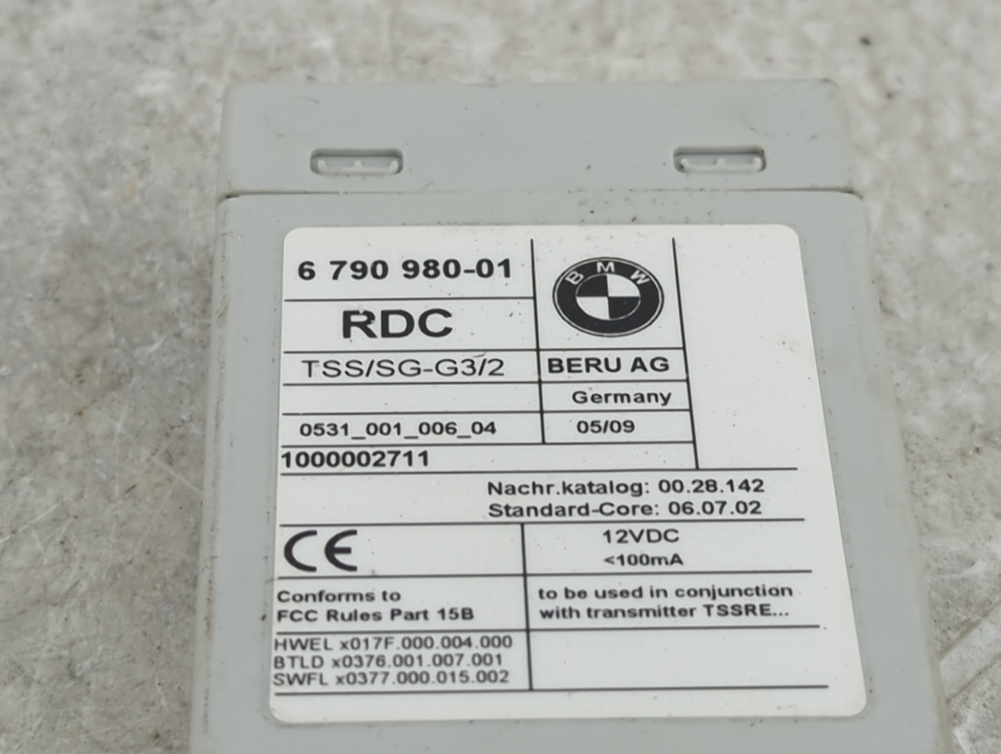 2009 Bmw 750li Tire Pressure Monitoring System Sensor Tpms - Oemusedautoparts1.com