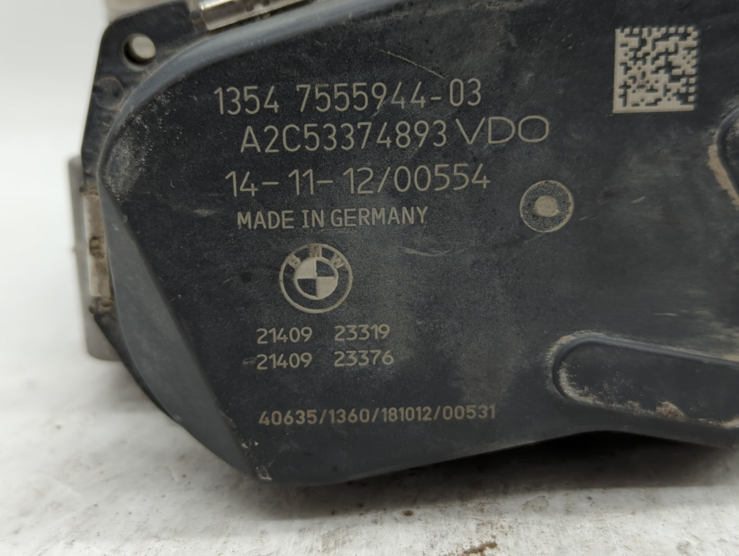 2011-2018 Bmw X5 Throttle Body P/N:7 555 944 7555944 Fits Fits 2008 2009 2010 2011 2012 2013 2014 2015 2016 2017 2018 OEM Us